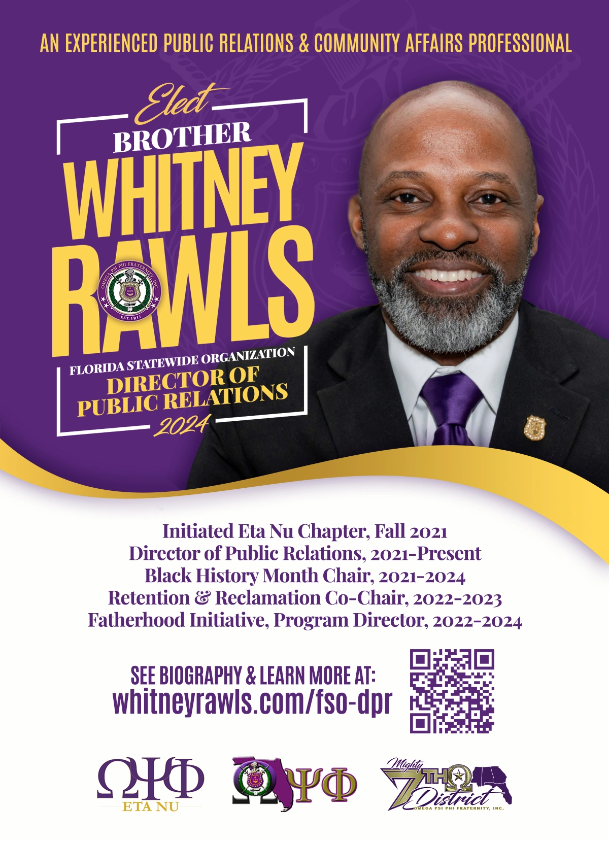 Elect Whitney Rawls for Florida Statewide Organization Director of Public Relations